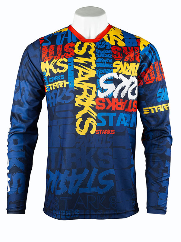 STARKS Джерси Base Cross KIDS Синий/Красный (L/26)