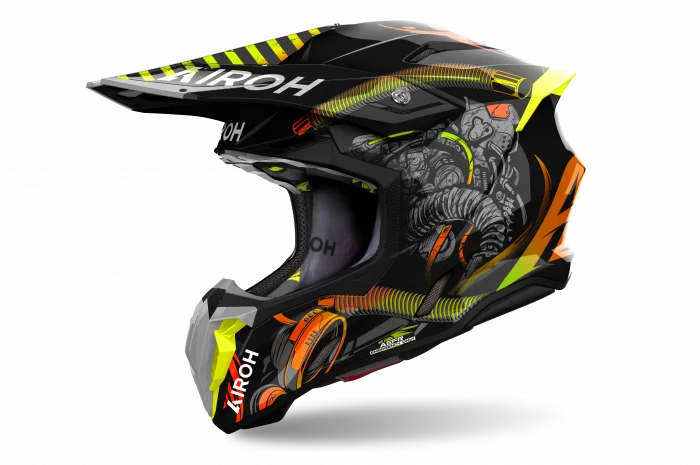 Кроссовый шлем Airoh Twist 3 Toxic Gloss S