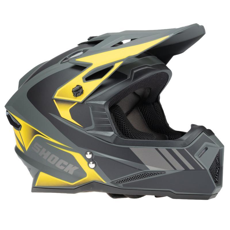 SHOCK M1 MATT GREY/BLACK YELLOW (S 55-56 см)