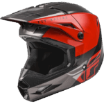 Шлем кроссовый FLY RACING KINETIC Straight Edge (красный/черный/серый, S, 140126-880-1600)