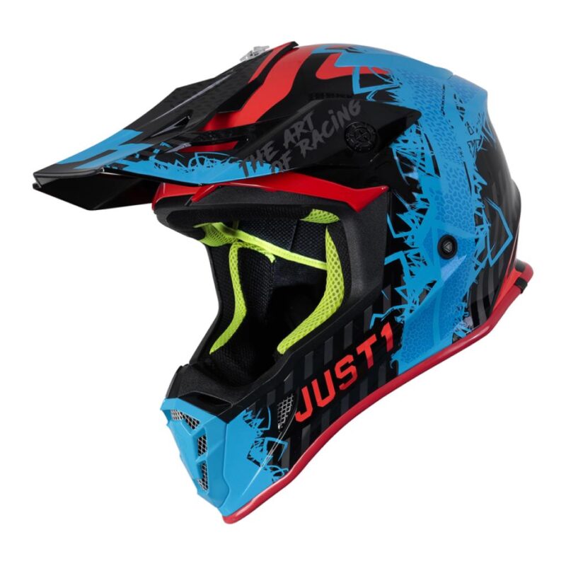 Шлем кроссовый JUST1 J38 Mask (синий/красный/черный, M, 020035-941-8788)