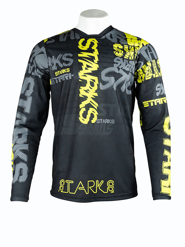 STARKS Джерси Base Cross 2.0 Черный- Лайм (L)