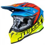 Шлем кроссовый JUST1 J39 THRUSTER (Hi-Vis желтый/синий/красный/черный глянцевый, S, 1560035-880-2281)