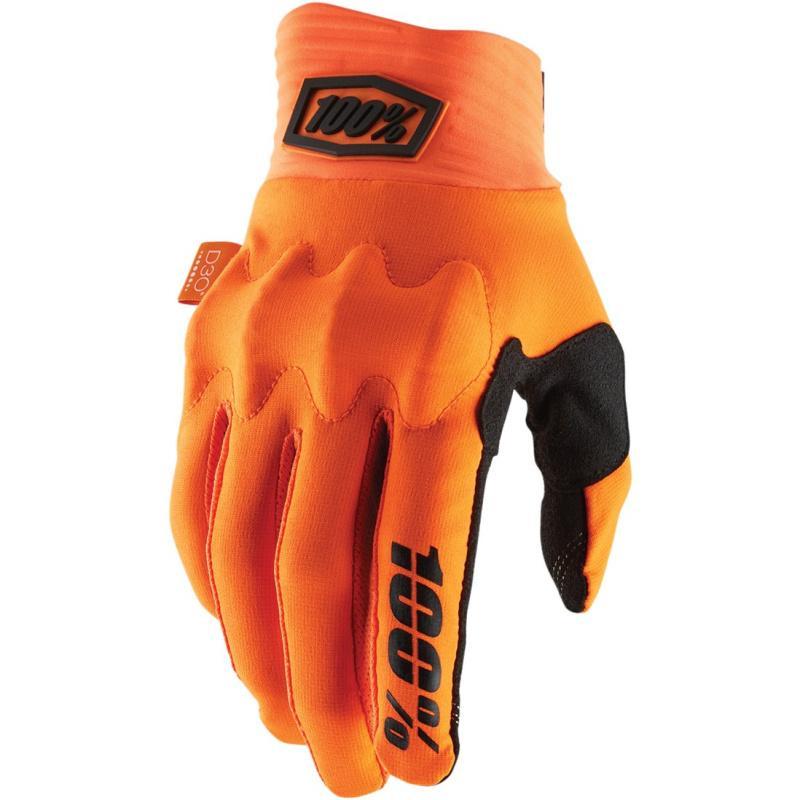 Мотоперчатки 100% Cognito D3O Glove (Fluo Orange/Black, M, 2021)