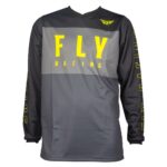 Джерси FLY RACING F-16 (2022) (серый/черный/Hi-Vis желтый, M)