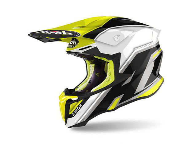 Внедорожный шлем Airoh Twist 2.0 Shaken Yellow Gloss L