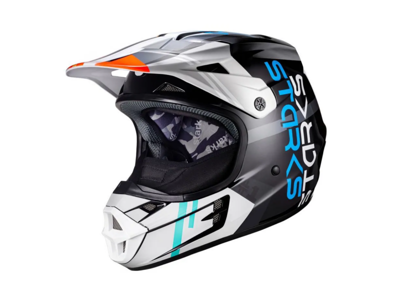 Кроссовый мото шлем Base SH MX1 черный-серый (XL)