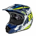 EF56 Шлем Base MX Синий/Белый/Hi-Viz глянец ABC (XL)