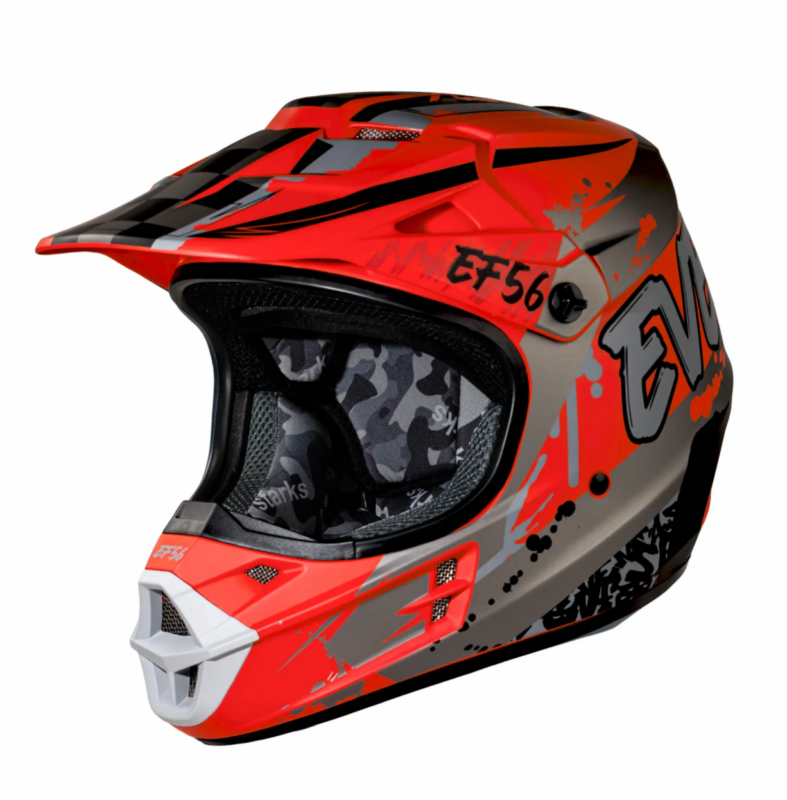 Шлем Base MX Красный/Серый матовый ABC (L)