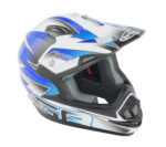 Шлем  XP-14 B WHITE GLOSSY/GRAPHIC BLUE S