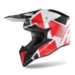 Мотошлем AIROH WRAAP RAZE (RED GLOSS Кросс-Эндуро термопластик M)