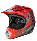 EF56 Шлем Base MX Красный/Серый глянец ABC (S)