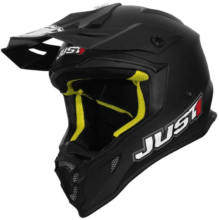 Шлем кроссовый JUST1 J38 Solid (черный/матовый, XL, 020035-880-4634)