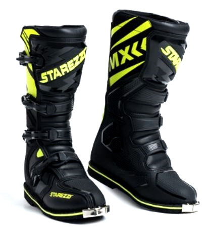 Мотозащита STAREZZI ROMA, BLACK/FLUO YELLOW, 43