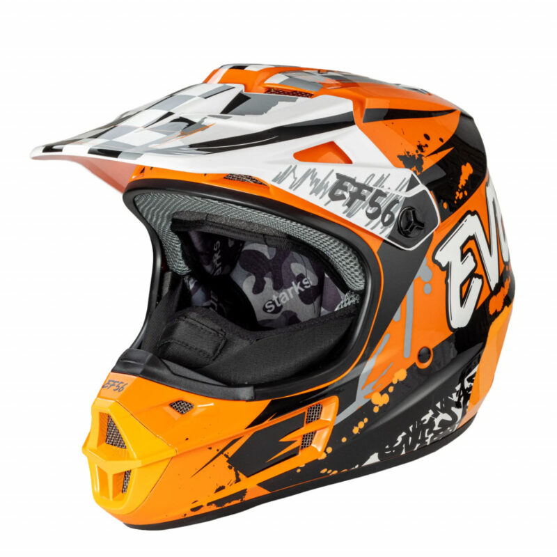 EF56 Шлем Base MX Оранжевый/Черный глянец ABC (L)