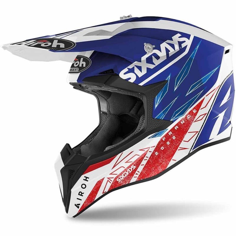 Внедорожный шлем Airoh Wraap Six Days 2022 France Gloss M