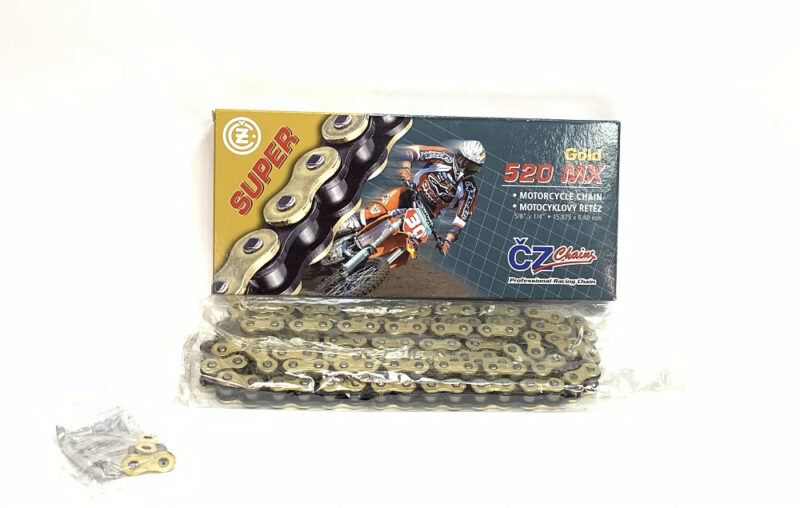 Цепь для мотоцикла CZ Chains 520 MX Gold - 120