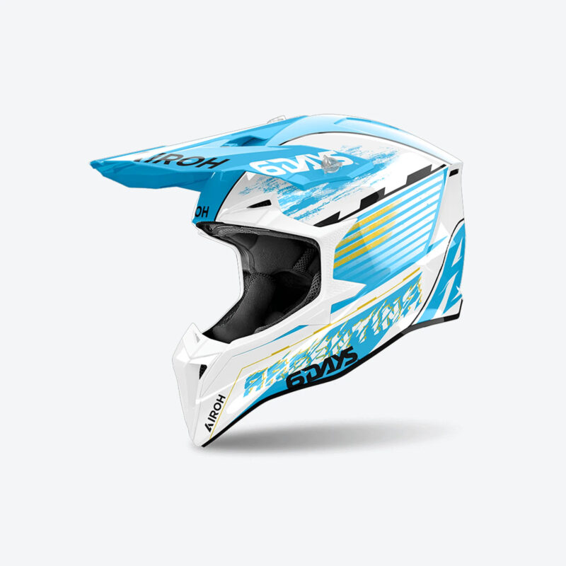 Мотошлем AIROH WRAAAP SIXDAYS ARGENTINA 2023 GLOSS (Кросс-эндуро Термопластик XXL)