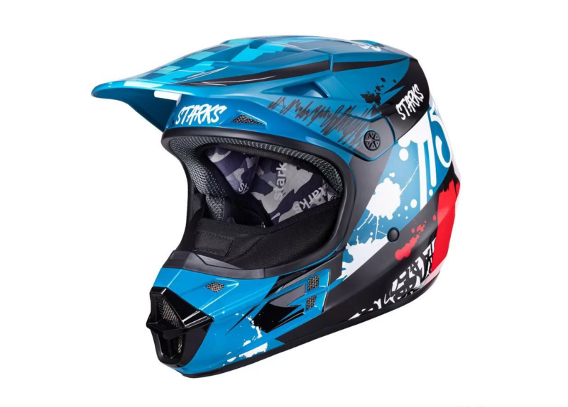 Кроссовый мото шлем Base SH MX1 Бирюза (XS)
