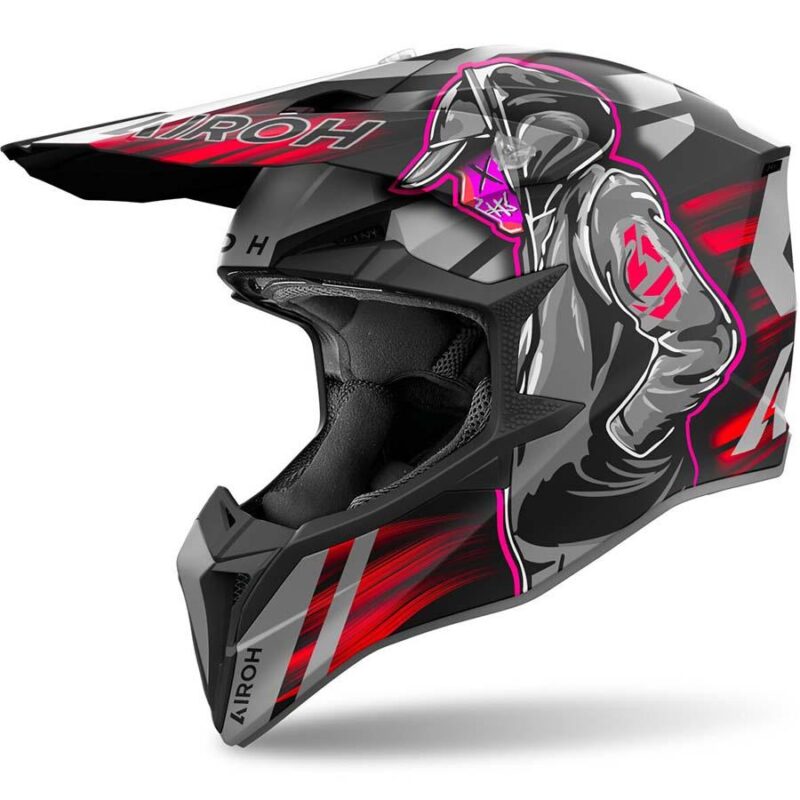 Внедорожный шлем Airoh Wraaap Cyber Red Matt L