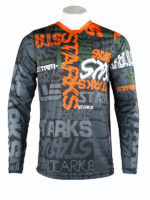 STARKS Джерси Base Cross 2.0 Серый- Оранжевый (L)