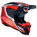 Шлем кроссовый JUST1 J40 FLASH (красный/белый матовый, M, 1560035-880-1919)