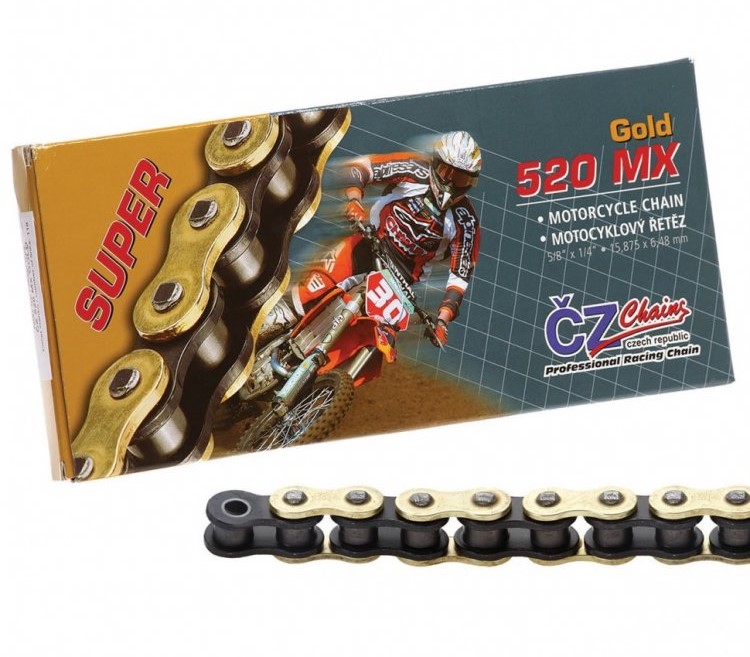 Цепь CZ Chains 520 MX Gold - 116