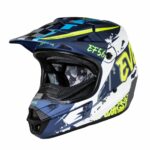 EF56 Шлем Base MX Синий/Белый/Hi-Viz матовый ABC (L)