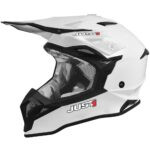 Шлем кроссовый JUST1 J38 Solid (белый глянцевый, M, 020035-880-3512)