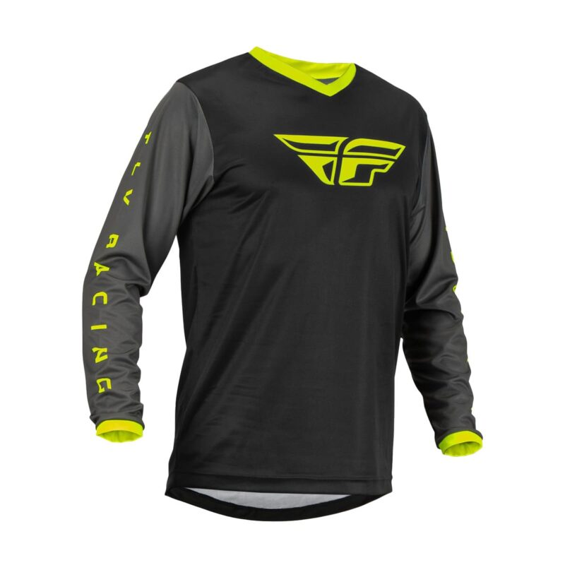 Джерси FLY RACING F-16 (черный/серый/Hi-Vis желтый, M, 376-920M)