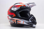 Шлем  XP-14 B WHITE GLOSSY/GRAPHIC ORANGE L