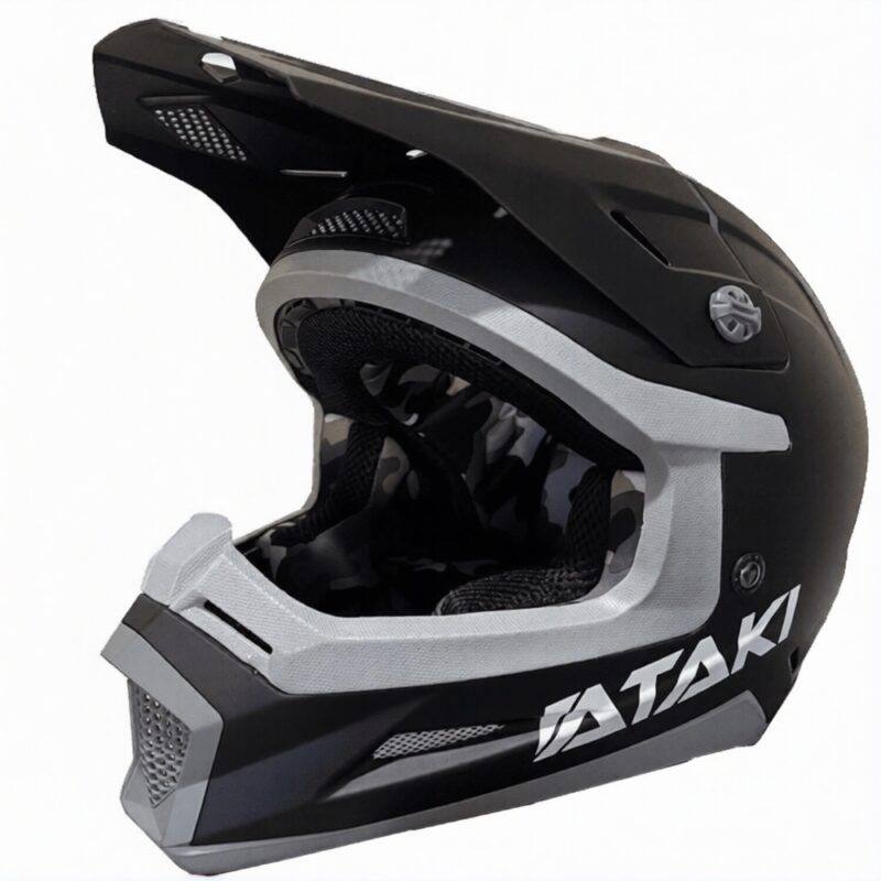 Шлем кроссовый ATAKI SC-18 SOLID, черн мат, XXL