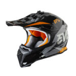 EF56 Шлем тип MX322 Fastline Air Черный/Оранжевый глянец ABS (YS)